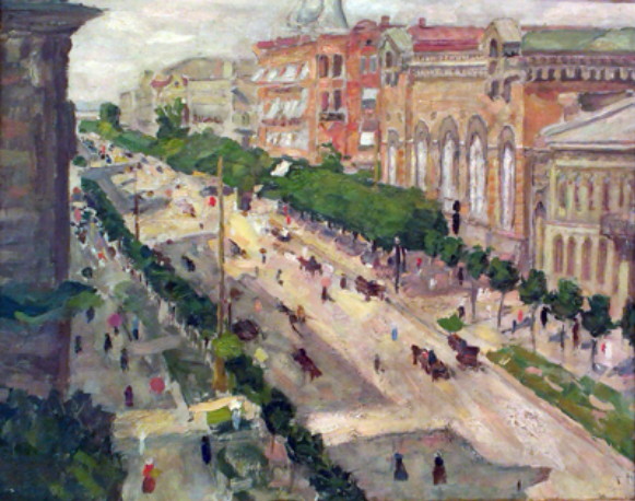 Image - Yuliian Bershadsky: Pushkin Street in Odesa.